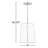 Marla Roanne 1-Light Medium Hanging Shade-120678148-120678150