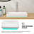 19"X12" White Semi-Recessed Ceramic Bathroom Sink