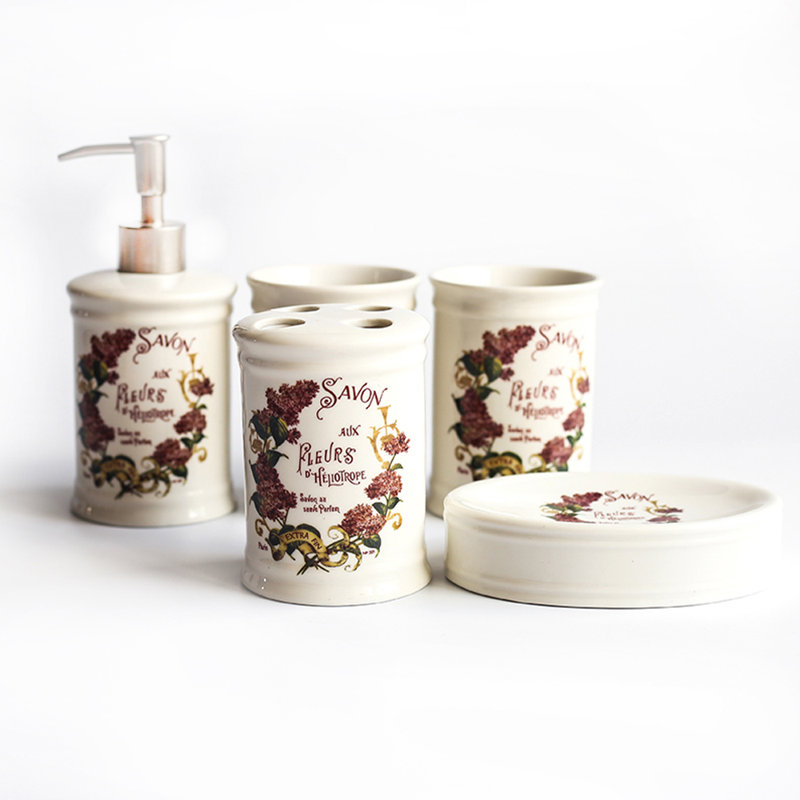Ensemble complet d'accessoires de salle de bain 5 pièces