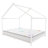 Montessori Low-Profile Metal Canopy Kids House Bed-33981600