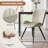Modern Dining Chairs, Tech Fabric Upholstered Kitchen Chairs With Curved Backrest, Comfortable Dining Room Chairs For Family Meals & Guests-1446792818-1457286989