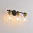 3-light Bathroom Light Fixtures, 21inch Black Gold Modern Vanity Lights With Clear Glass Shade, Bathroom Wall Lamp For Mirror Kitchen Living Room Hallway Bedroom-887115425