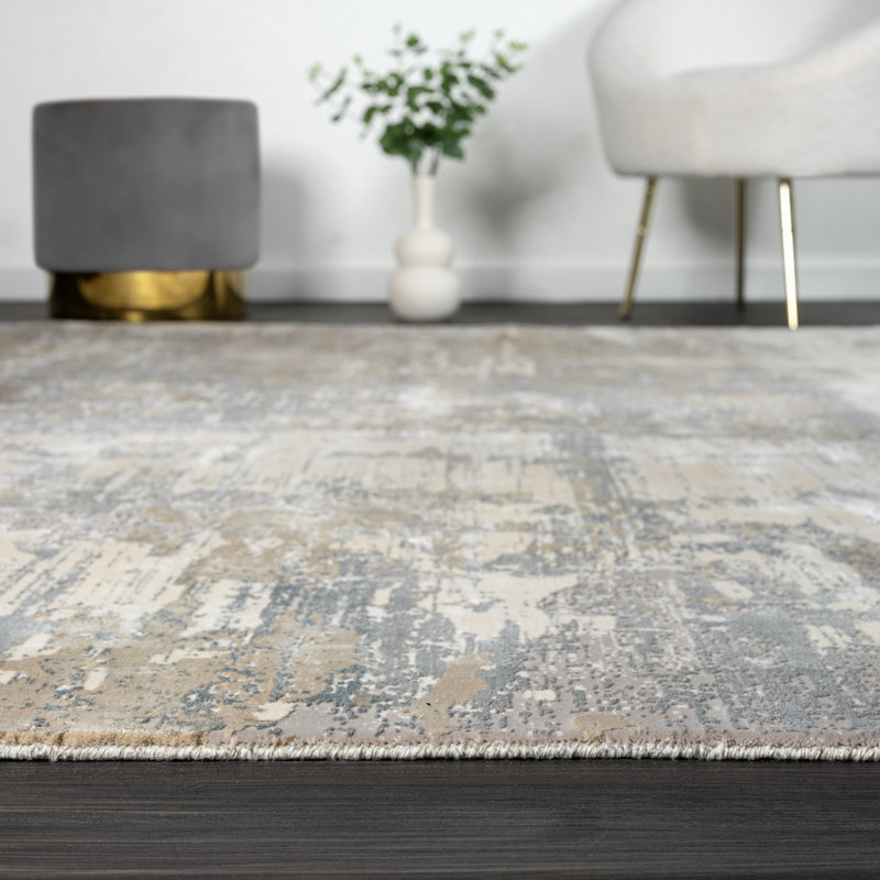 Tapis abstrait Lennox Earth, 5 pi x 7 pi