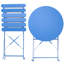 Ensemble de 3 chaises de patio Kiven avec chaises et table pliantes en métal, durables et peu encombrantes pour une utilisation extérieure-1309464452