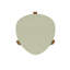 Table de bout Gales Mid-Century moderne en bois vert pistache-844826160