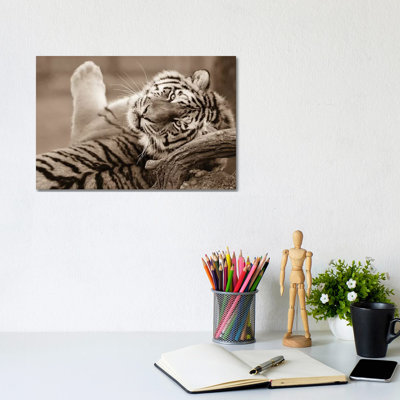 Tiger III 1 Piece Wrapped Canvas Wall Art