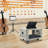 Audio Rack with Wheels, Rolling Studio Equipment Rack Cabinet-1947207352-1947207355