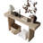 60Inches Rustic Farmhouse Console Table , Distressed Wood Finish Entryway Sofa Side Table For Living Room, Hallway,Natural Wood-139554106