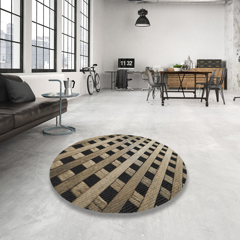 Patchwork Indoor Rug, Round 8'