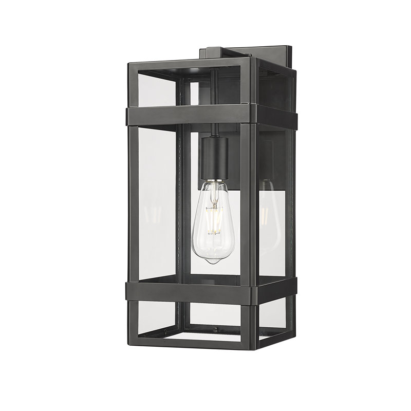 Applique murale d'extérieur 1 lumière Dawnridge, H 17,25 po x l 7,5 po x P 9 po