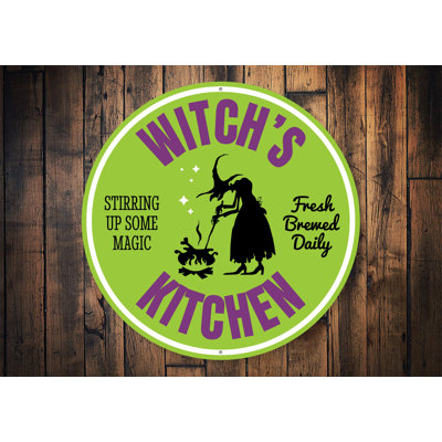 Enseigne en aluminium Witch's Kitchen