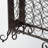 Guada Removable Tray Wine Rack in Antique Bronze Finished Metal, 29.60" H X 22.30" W X 9.45" D