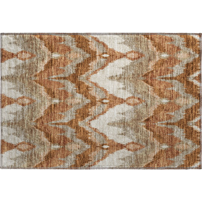 Premium Machine Washable Prisco Paprika Rug