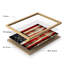 Drapeau américain grunge avec détails bruns, nature, illustration moderne, petit décor, œuvre d'art moderne-101376379-101376376