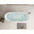 59 - 61 Inches Acrylic Freestanding Bathtub, Oval Shape, Gloss White Polished Finish, Center Drain, Contemporary Soaking Tub, Double Wall Insulation, Effortless Installation, Modern Luxurious Design,