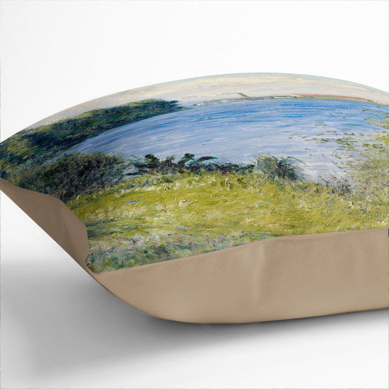 The Seine at Argenteuil Scatter Cushion with Filling, Stone, 55cm H x 55cm W x 20cm D