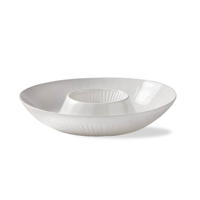 Plateau de service Vista Grey Chip & Dip