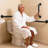 16'' Black Bathroom Safety Grab Bar with Anti-slip Knurled Grip, ADA Compliant-128539875-128539878