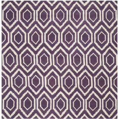 Deedie Hand Tufted Wool Geometric Rug