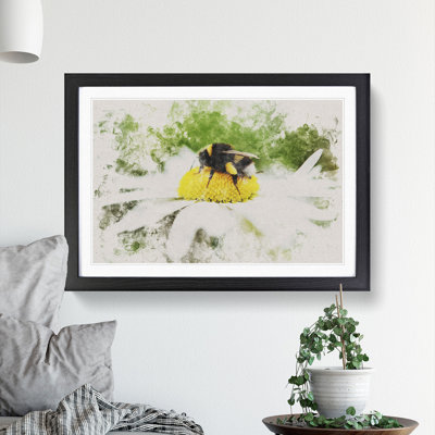 Bee Collecting Pollen Vol.2 - Framed Print