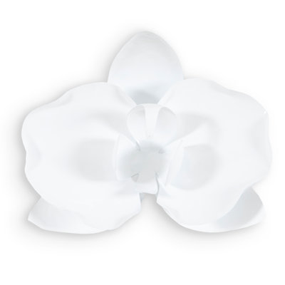 Décoration murale fleur d'orchidée en métal