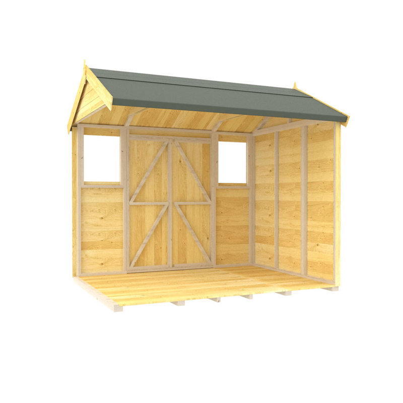 5ft x 8ft Apex Summer Shed