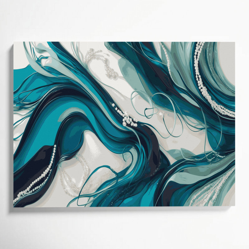 Art mural sur toile Lyrical Abstraction 89, H 11 po x l 14 po