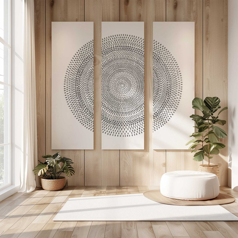 Vision bohémienne | Impression sur toile 3 panneaux, H 60 po x l 60 po