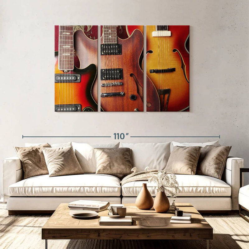Collection de guitare acoustique Abarca, H 48 po x l 74 po