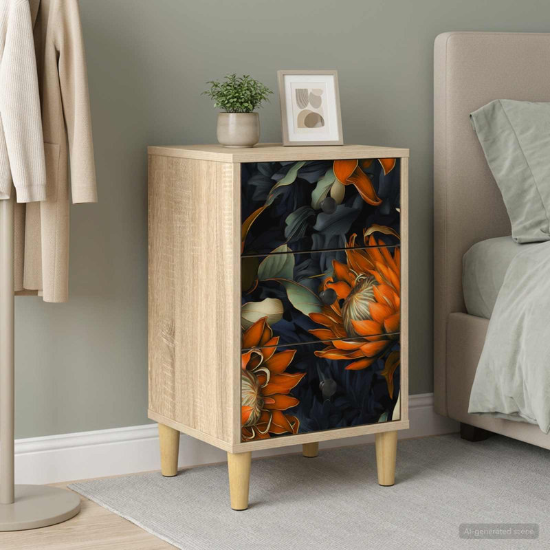 36 cm W Bedside Table