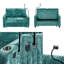 Canapé-lit moderne rétractable, canapé-lit, causeuse avec dossier réglable, porte-gobelet, support pour téléphone, port de charge, pochette de rangement latérale-392004519