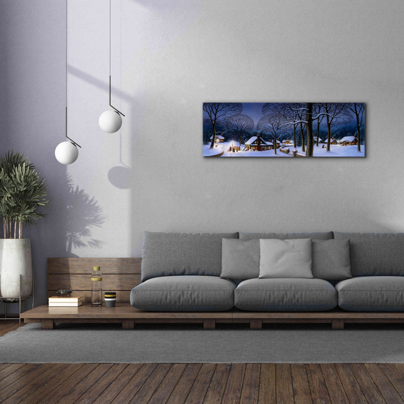 Sur toile, H 20 po x l 60 po x P 1,5 po