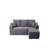 Cloud Sectional Sofa With L-Shape Chaise And Side Pockets , Modern Modular Design, Deep Seating, Upholstered Couch For Living Room/Bedroom, No Assembly Required , Grey,Right-1394110452-1394110450
