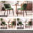 Upholstered Solid Wood Small Dining Chairs - Ergonomic Curve & Plush Padding for Multiple Spaces-2007991132