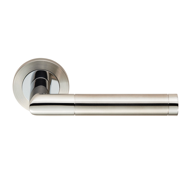 Yakhlef Latch Door Handle, Nickel