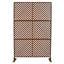 Panneau d'intimité extérieur et intérieur en acier 76 po H x 48 po rouge rouille-130909637