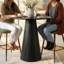 Table de comptoir ronde moderne 30 "avec piédestal conique-1327941917