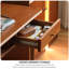 Simple Rectangular Medium Cherry Wood Writing Desk-674509332