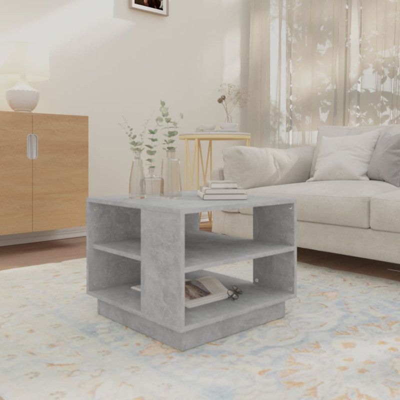 Coffee Table 55x55x43 cm Engineered Wood, Concrete Grey