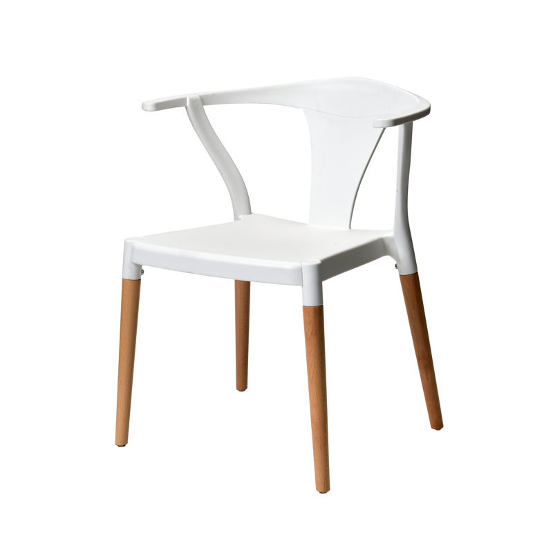 Balaton 17.25'' H Stacking Side Chair, White