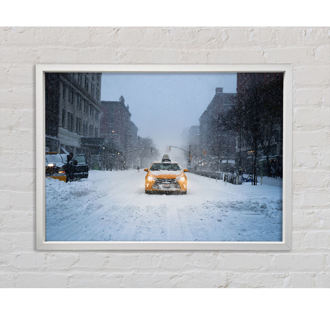 Yellow Cab In The Snow - Druck