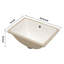 Lavabo de salle de bain vasque rectangulaire en céramique avec trop-plein 20,25 po Manzoli Hokku Designs
