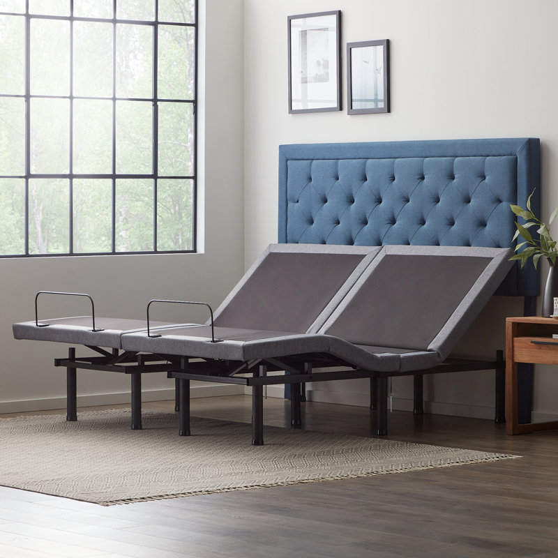 Lit réglable de luxe avec télécommande sans fil Wayfair Sleep Hilversum, Très grand