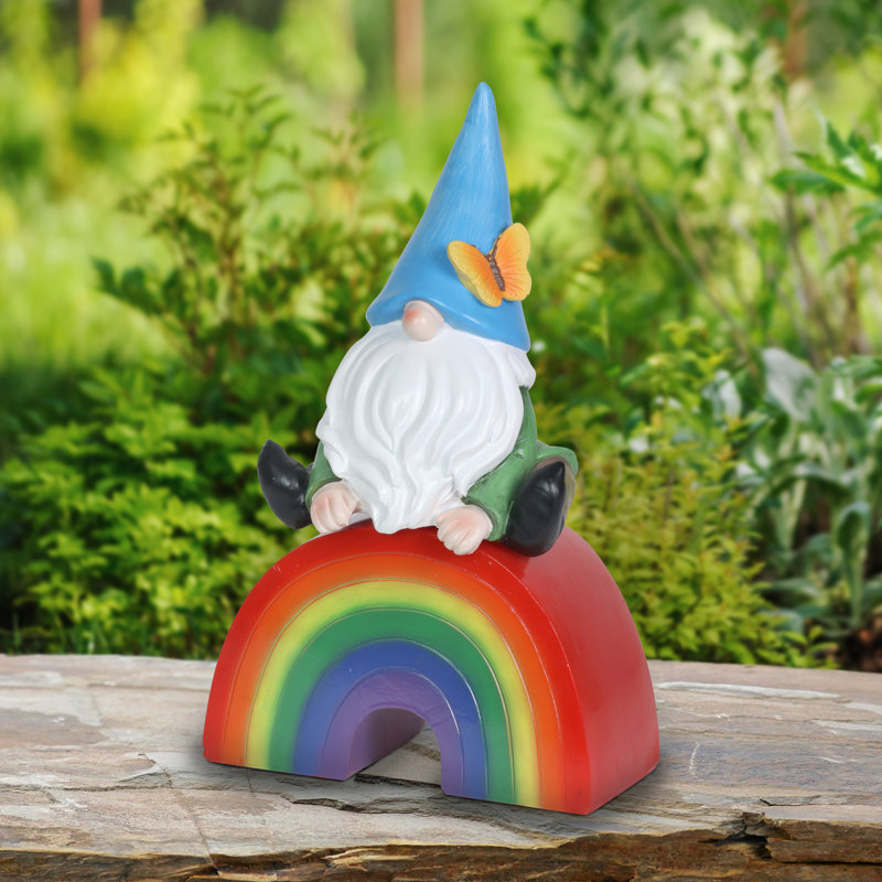 Colorful Resin Gnome with LED Rainbow and Timer
