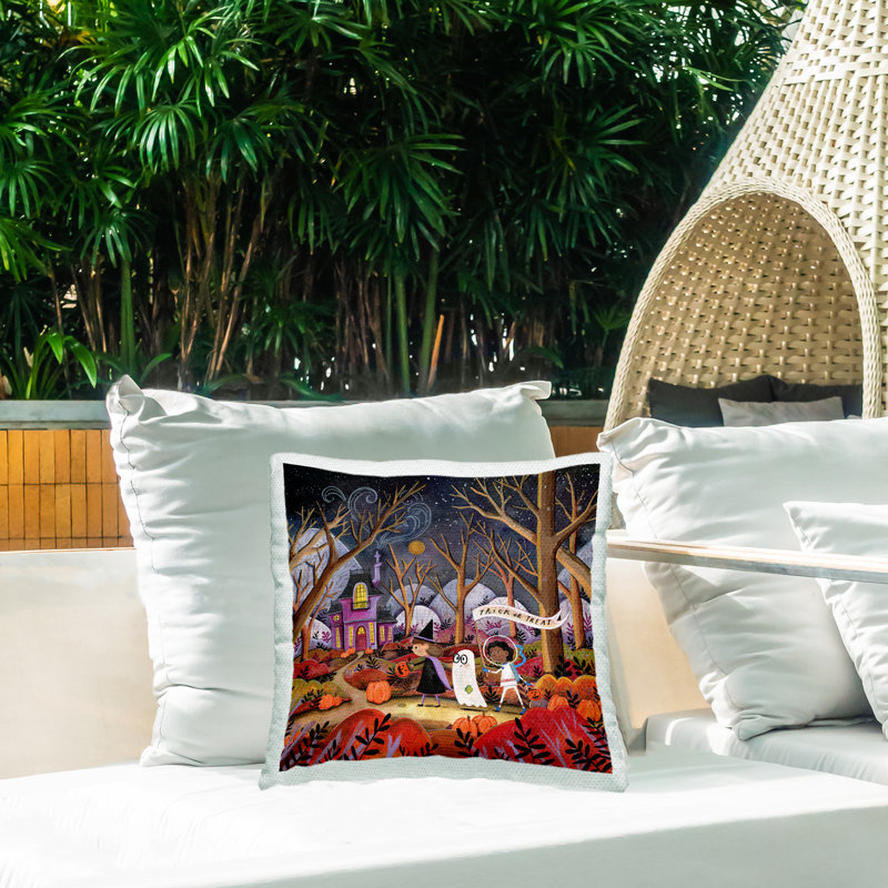 Abstract Outdoor Throw Pillow