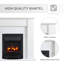 FLAMEKO Mantel Surround for Verona Insert Suitable for all 16" Electric Fireplace Inserts, Dark Bronx Oak & Black-1313826752