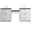 Bellshire 84" W Dual Vanity Set with 24" Make-Up Counter-942721025-942721026-942721030