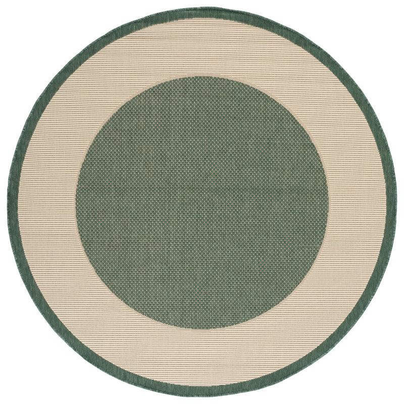 Tapis d'intérieur / extérieur de couleur unie Ronnay Performance, Rond 6 pi 7 po
