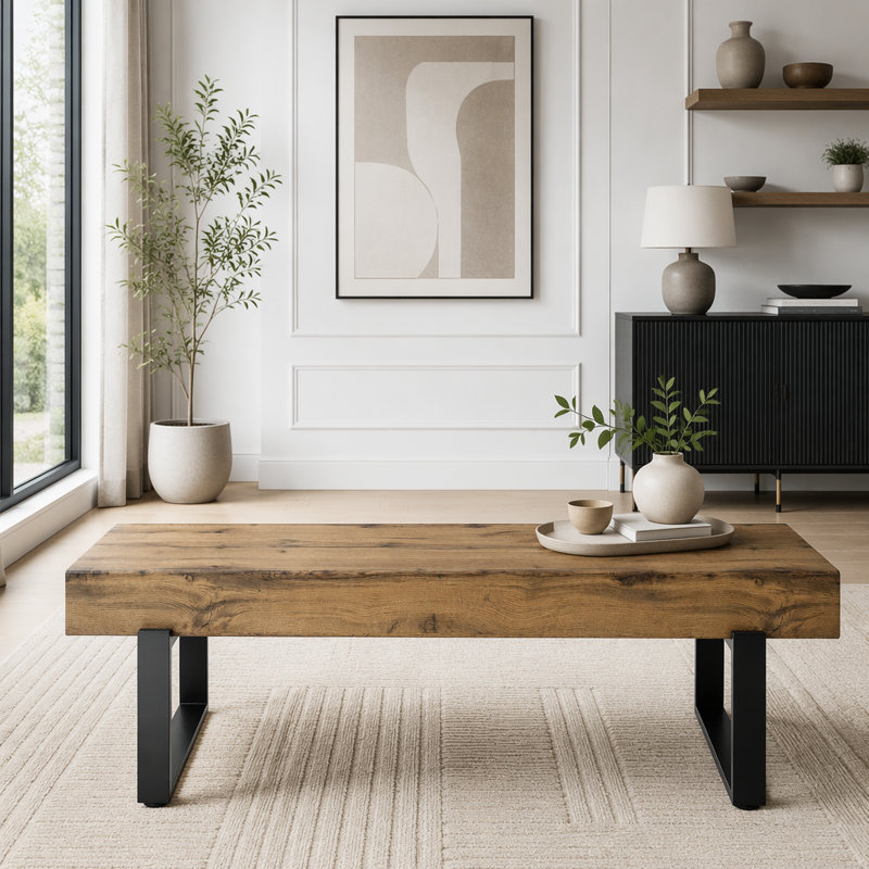 Banc de salle à manger 59 po, Bois naturel délavé