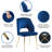 Open Back Dining Chairs, Velvet, Golden Leg-948641796